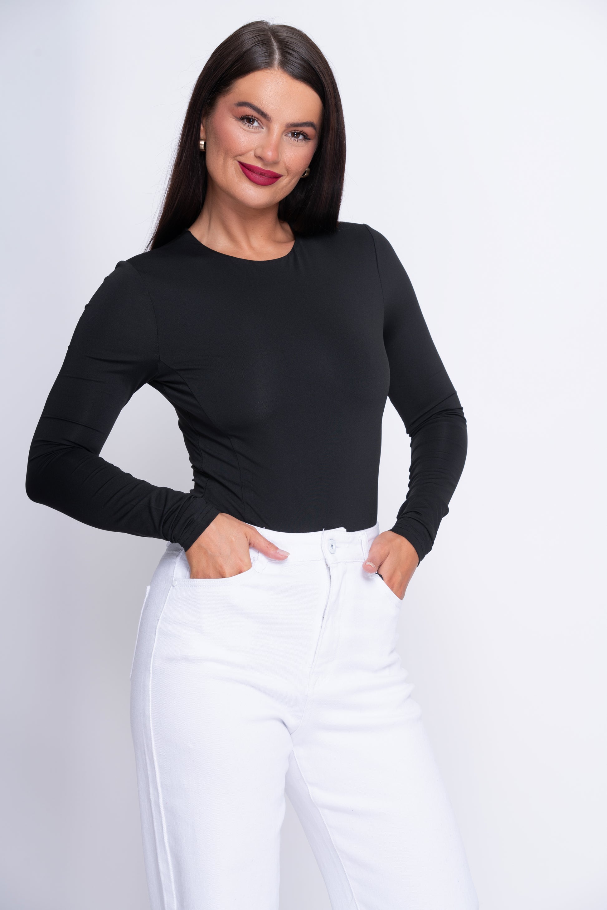 Martha White High Rise Wide Leg Stretch Jeans