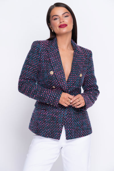 Coco Multi Tweed Tailored Blazer