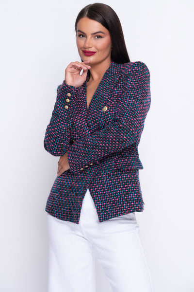 Coco Multi Tweed Tailored Blazer