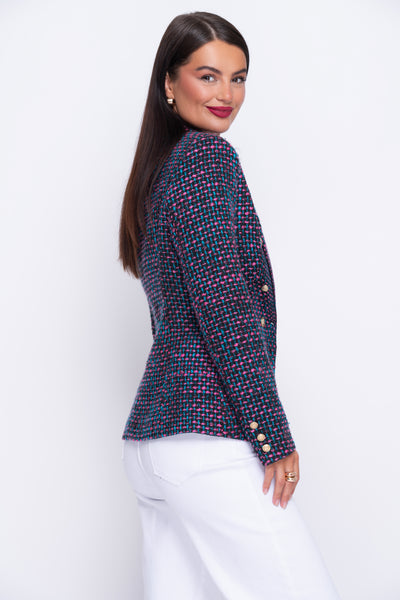 Coco Multi Tweed Tailored Blazer