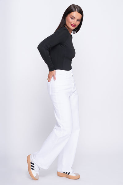 Betty Black Long Sleeved Bodysuit