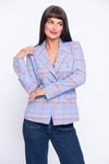Hampton blue check lightweight blazer