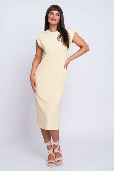 Juanne buttermilk midi shift dress