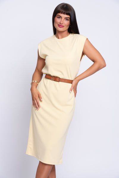 Juanne buttermilk midi shift dress
