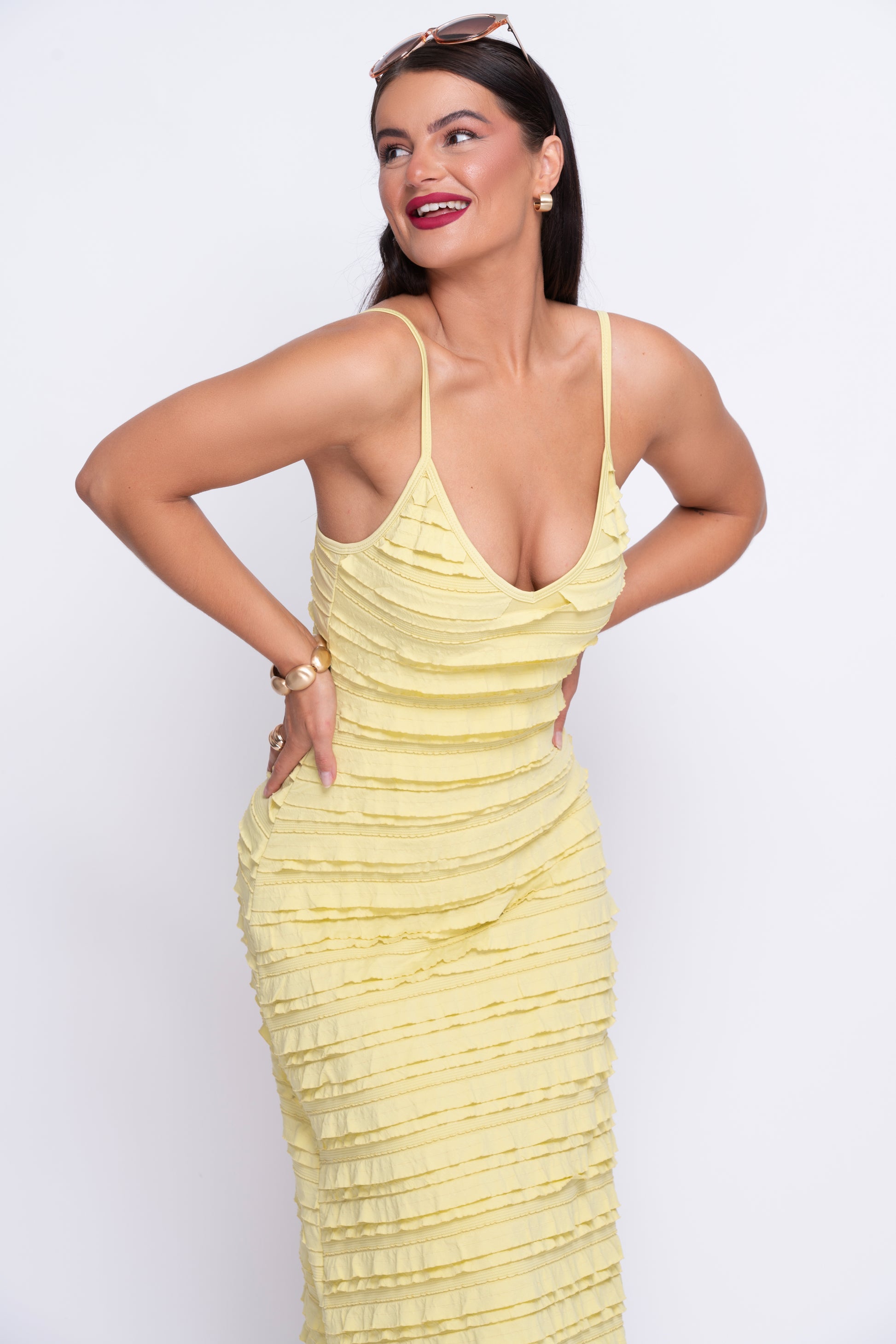 Verte de Terre stretch midi dress