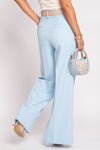 Carmen sky blue wide leg trousers