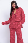 Rosalee pink shirt and trouser set