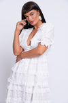 Blanca white Broderie Anglaise midi dress