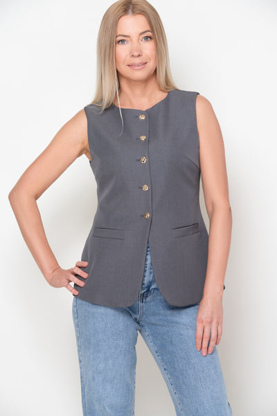 Blair Grey Tailored Waistcoat