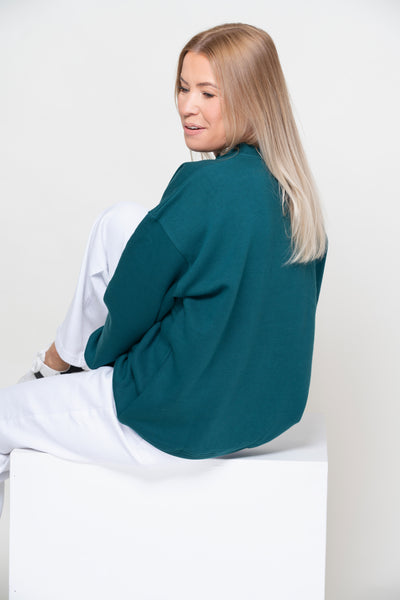 Chicago Teal Embroidered Logo Sweatshirt