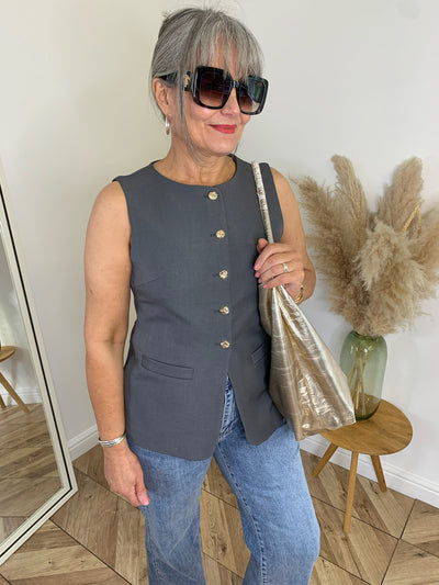 Blair Grey Tailored Waistcoat