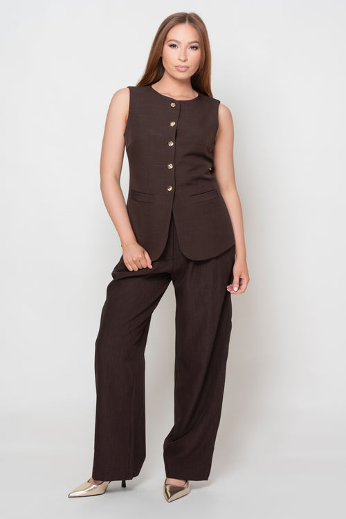 Sam Brown Tailored Waistcoat And Trouser Suit
